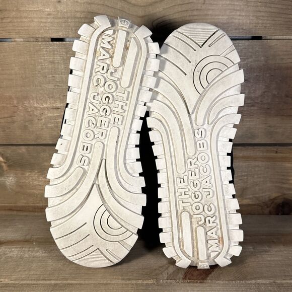 Size 40 (Women’s 10) Marc Jacobs The Jogger Black White Chunky Platform Sneakers - Picture 7 of 7